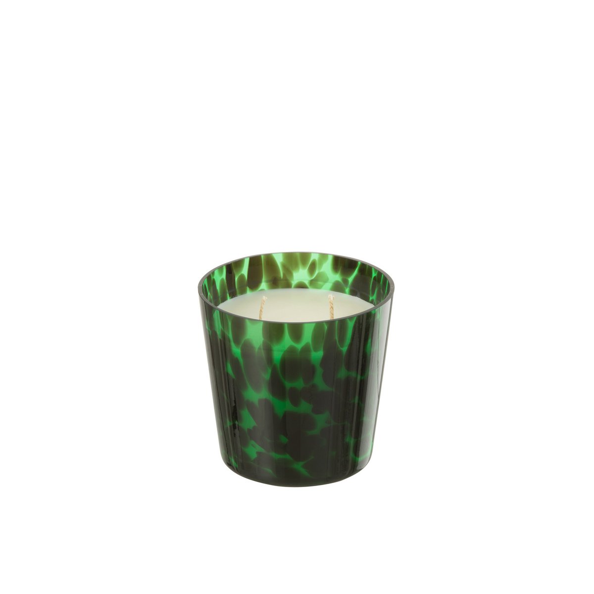 J-Line geurkaars Noa - Sandalwood - glas - groen - small - 50U