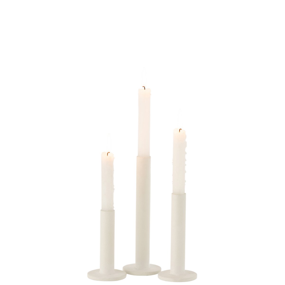 J-Line kandelaar Laag Modern - metaal - wit